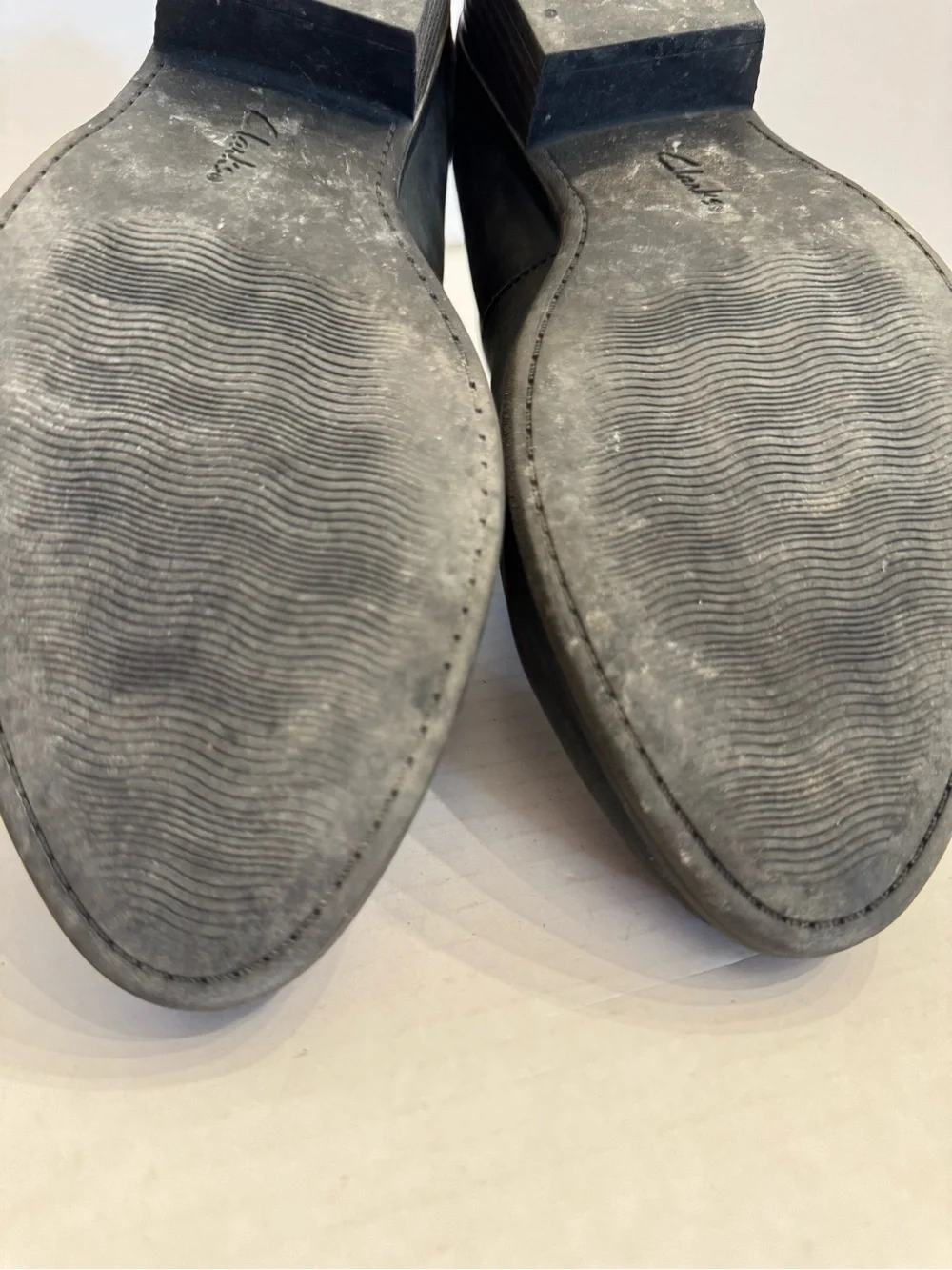 Clarks Collection Ankle Booties Sz 8.5 W Side Zip Black Tassel Ultimate Comfort